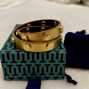Tory Burch Leather Wrap Bracelet